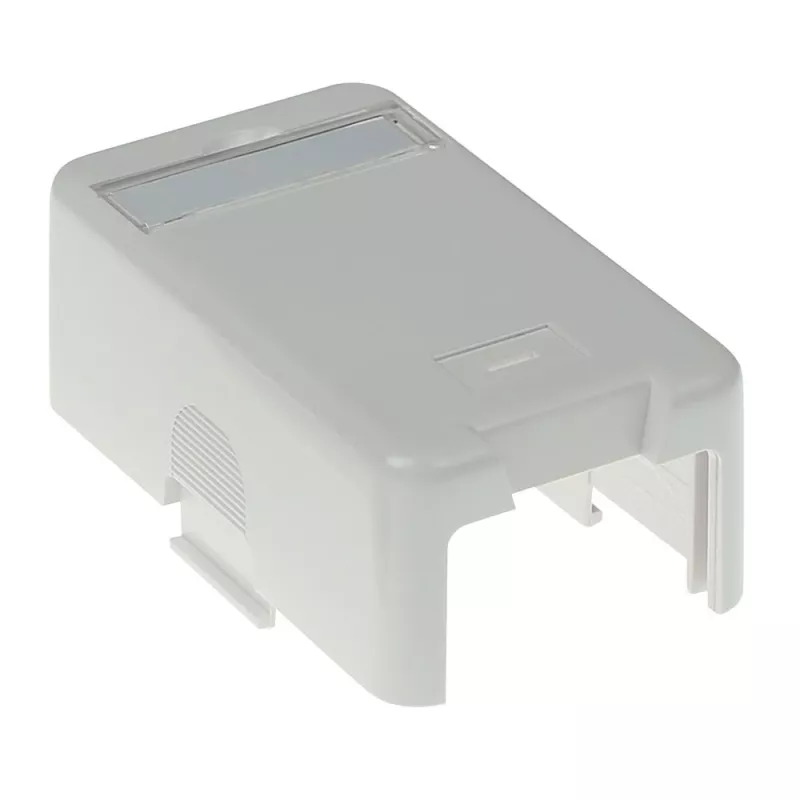 ACT Caja de superficie Keystone 1 puerto, blanco, 1 ud.