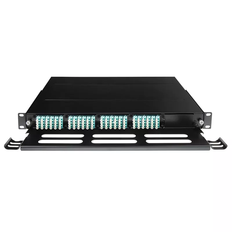 ACT Panel de fibra de alta densidad para 5 casetes MTP®-MPO, PG11, PG13, negro, metal