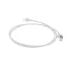 ACT Cable de conexión slimline U/FTP CAT6A LSZH blanco de 10 metros para centro de datos sin lengüeta con conectores RJ45