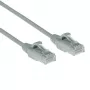 ACT Cable de conexión slimline U/UTP CAT6 LSZH gris de 0,15 metros para centro de datos sin lengüeta con conectores RJ45