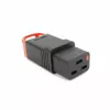 ACT C19 IEC Lock+ reconectable negro, PA190100BK, C19, recto, conector hembra, 250 V, 16 A, negro, rojo