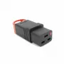 ACT C19 IEC Lock+ reconectable negro, PA190100BK, C19, recto, conector hembra, 250 V, 16 A, negro, rojo