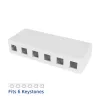 ACT caja de superficie Keystone vacía para 6 conectores hembra Keystone