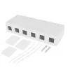 ACT caja de superficie Keystone vacía para 6 conectores hembra Keystone