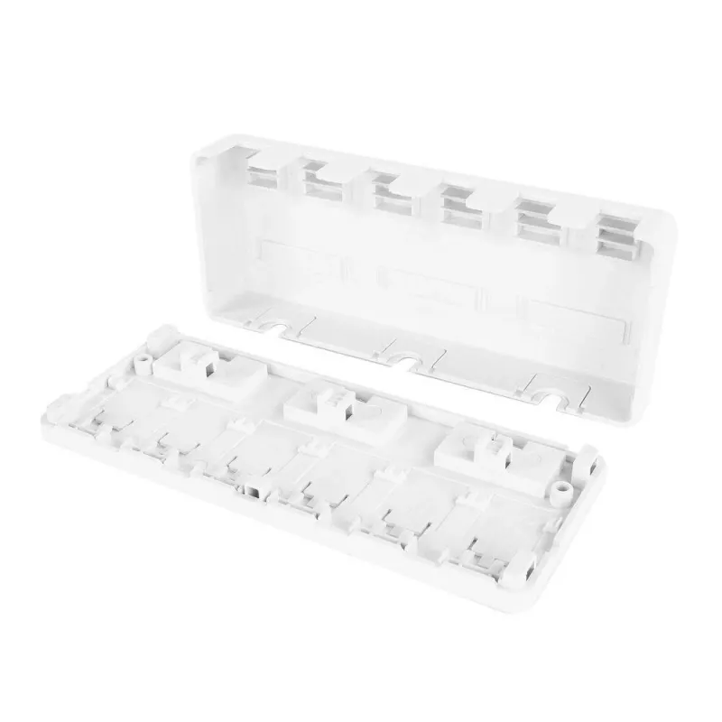 ACT caja de superficie Keystone vacía para 6 conectores hembra Keystone