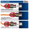 ACT cable de alimentación C14 IEC Lock+ Dual Locking - C15 IEC Lock+ blanco 2 m, PC3875