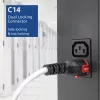 ACT cable de alimentación C14 IEC Lock+ Dual Locking - C15 IEC Lock+ blanco 2 m, PC3875