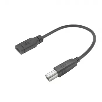 ACT cable adaptador de conector hembra USB-C a USB-B 2.0 para impresora 0,2 m