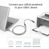 ACT cable adaptador de conector hembra USB-C a USB-B 2.0 para impresora 0,2 m