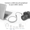 ACT cable adaptador de conector hembra USB Type-C a conector macho USB Micro-B 2.0 0,2 m