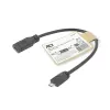 ACT cable adaptador de conector hembra USB Type-C a conector macho USB Micro-B 2.0 0,2 m
