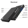 ACT set extensor de medios AV con switch USB-C dual, CAT6A, 100 metros