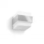 Philips myGarden aplique de pared con forma de pala 42W E27 sin bombilla, aplique de exterior, acero inoxidable, blanco, acero inoxidable, plástico, IP44, jardín, terraza, II
