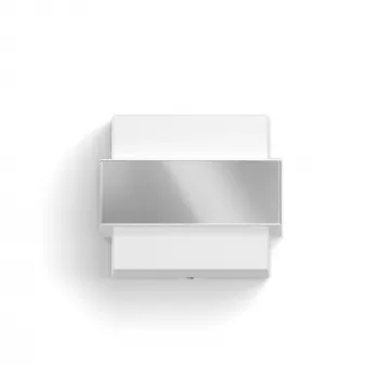 Philips myGarden aplique de pared con forma de pala 42W E27 sin bombilla, aplique de exterior, acero inoxidable, blanco, acero inoxidable, plástico, IP44, jardín, terraza, II