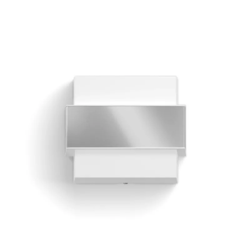 Philips myGarden aplique de pared con forma de pala 42W E27 sin bombilla, aplique de exterior, acero inoxidable, blanco, acero inoxidable, plástico, IP44, jardín, terraza, II