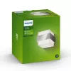 Philips myGarden aplique de pared con forma de pala 42W E27 sin bombilla, aplique de exterior, acero inoxidable, blanco, acero inoxidable, plástico, IP44, jardín, terraza, II