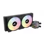 Zalman ALPHA24 negro refrigeración líquida para CPU radiador de 280 mm 2 ventiladores de 140 mm bomba ARGB refrigeración líquida todo en uno de doble procesador 12 cm