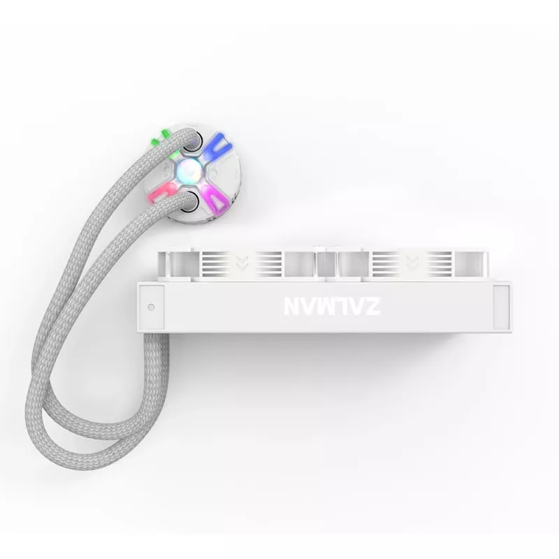 Zalman Reserator5 Z24 ARGB blanco refrigeración líquida todo en uno para procesadores 12 cm