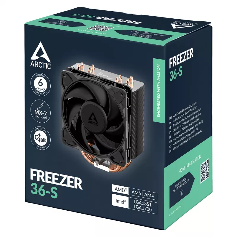 ARCTIC Freezer 36-S Disipador de CPU por aire - Negro