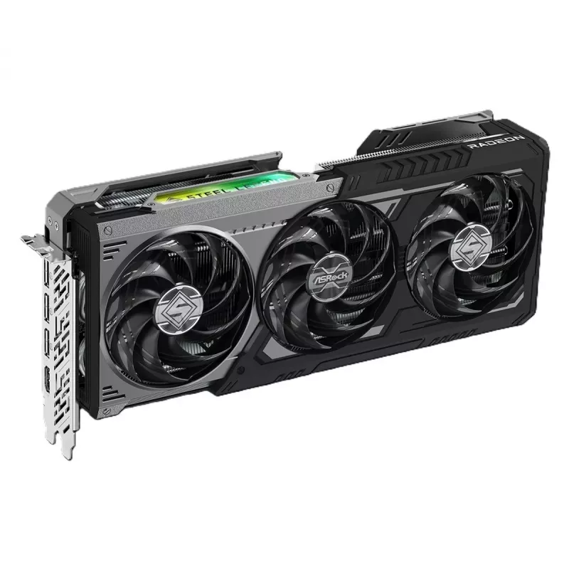 ASRock Radeon RX 9070 GRE Steel Legend Dark 12GB OC Tarjeta gráfica