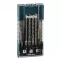 Makita E-15746 Juego de brocas y cinceles SDS-Plus, 6 piezas