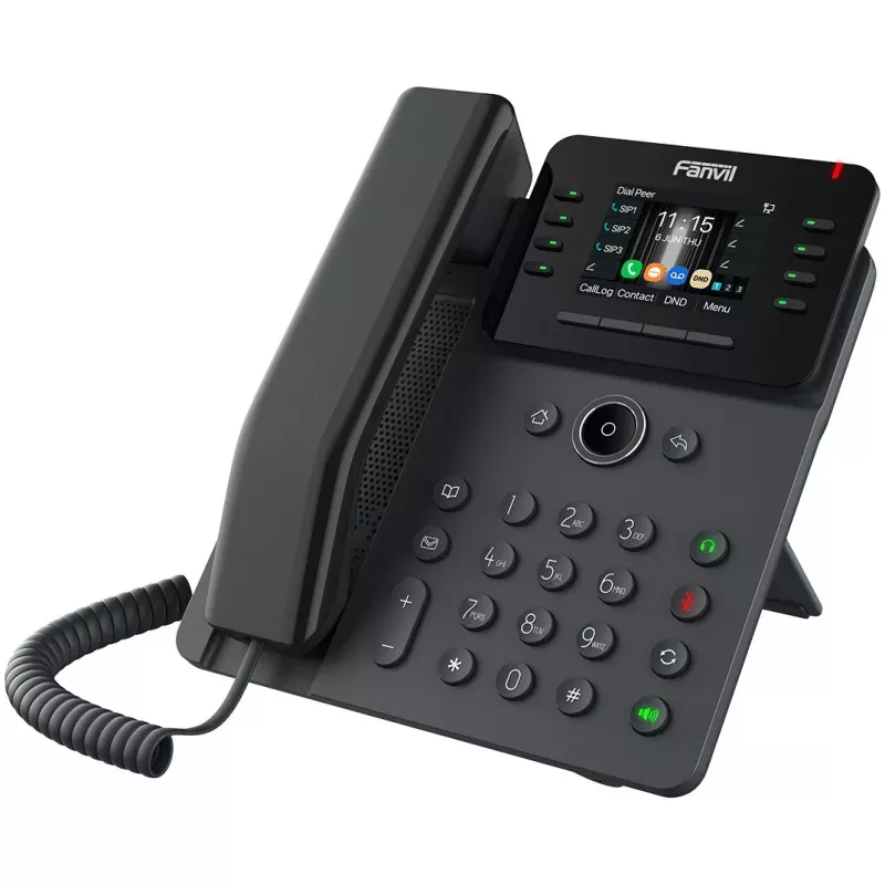 Fanvil V62G Gigabit SIP IP-Teléfono de sobremesa (12 líneas, pantalla en color)