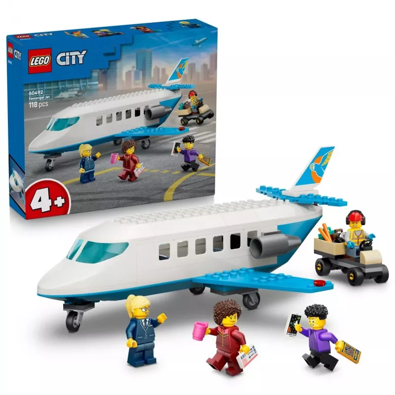LEGO City 60492 Avión de pasajeros (118 piezas)
