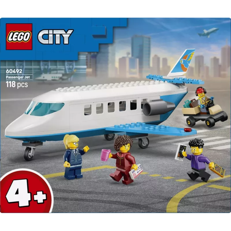 LEGO City 60492 Avión de pasajeros (118 piezas)