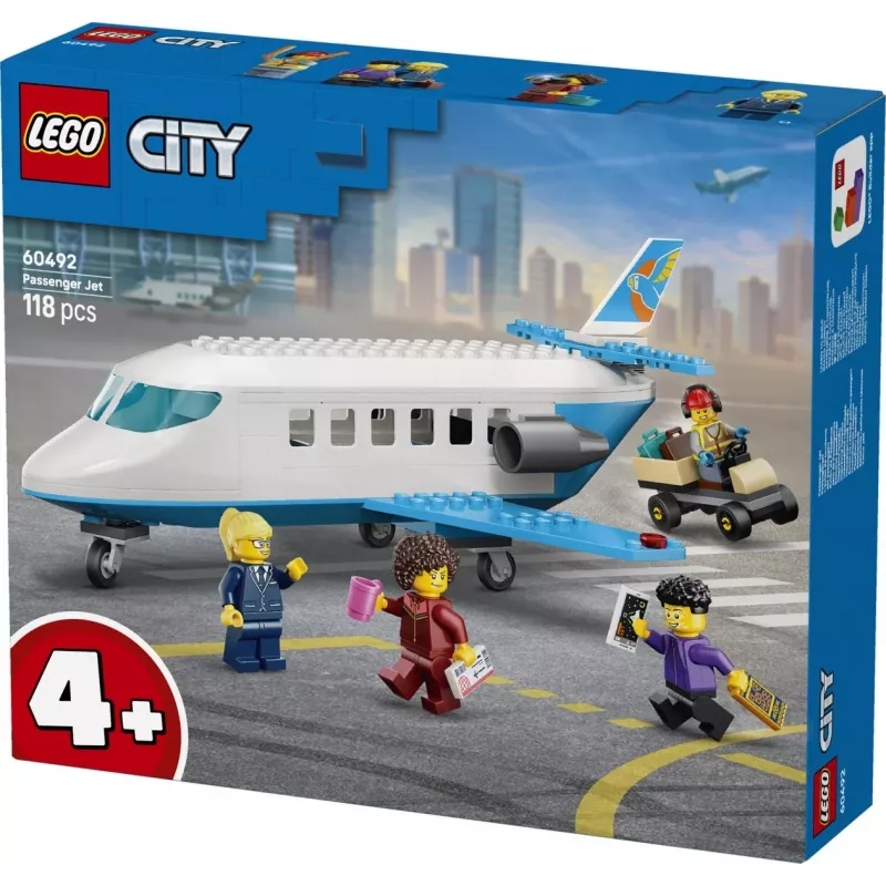 LEGO City 60492 Avión de pasajeros (118 piezas)