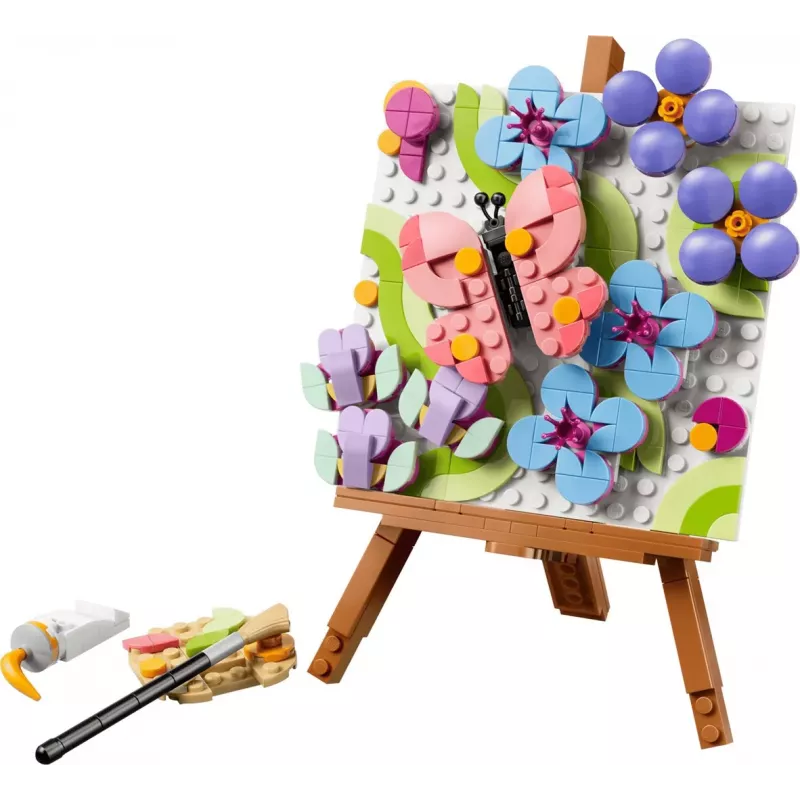 LEGO Creator 3 en 1 31390 Cuadro decorativo de arte floral (348 piezas)