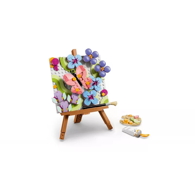 LEGO Creator 3 en 1 31390 Cuadro decorativo de arte floral (348 piezas)