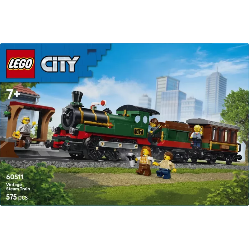 LEGO City 60511 Tren de vapor histórico (575 piezas)