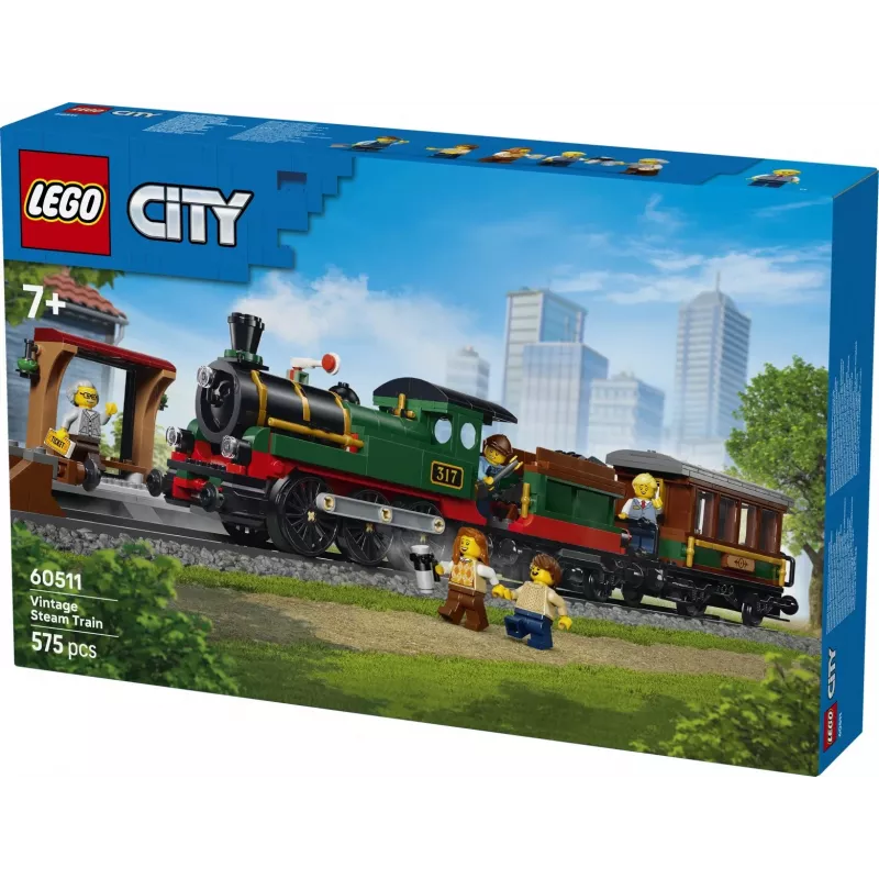 LEGO City 60511 Tren de vapor histórico (575 piezas)
