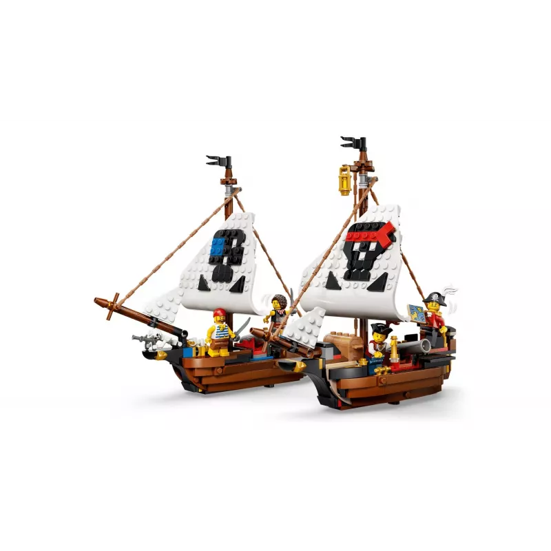 LEGO Creator 3 en 1 31387 Barco pirata icónico (1074 piezas)