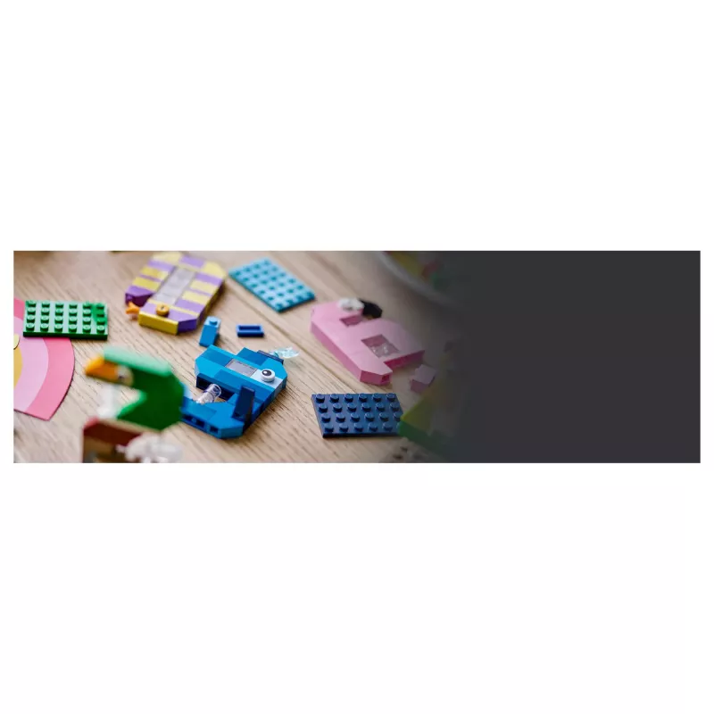 LEGO 40807 Números de cumpleaños - decoración de tarta de animales para construir (281 piezas)