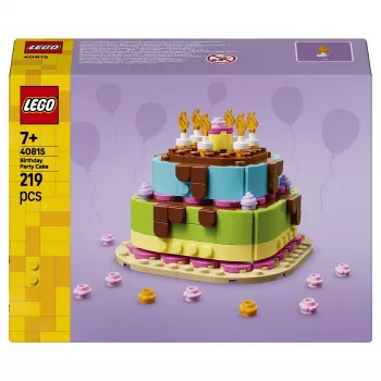 LEGO 40815 Tarta de cumpleaños - tarta con velas para construir (219 piezas)