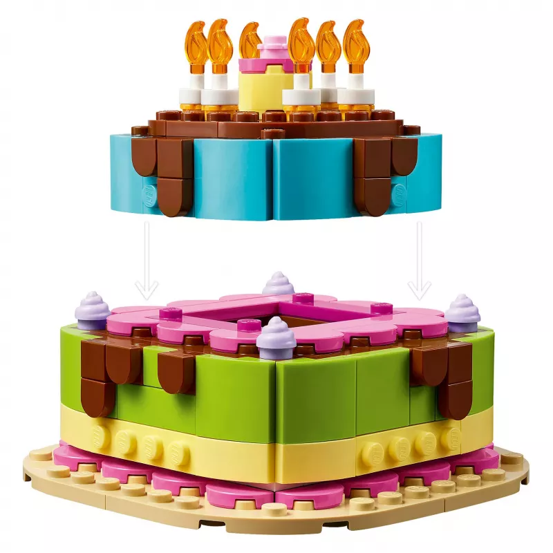 LEGO 40815 Tarta de cumpleaños - tarta con velas para construir (219 piezas)