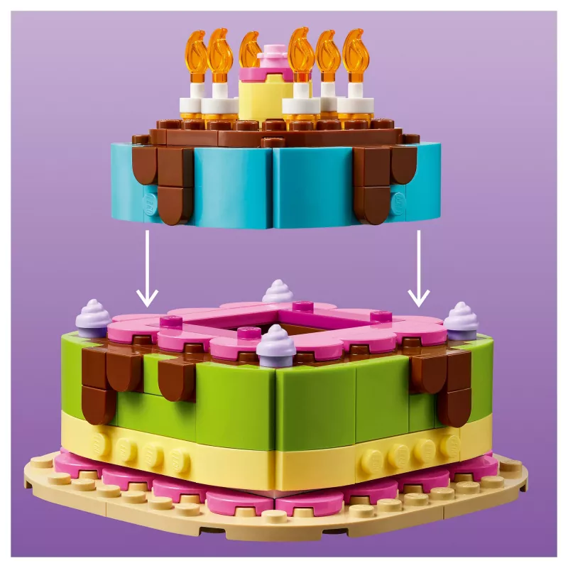 LEGO 40815 Tarta de cumpleaños - tarta con velas para construir (219 piezas)