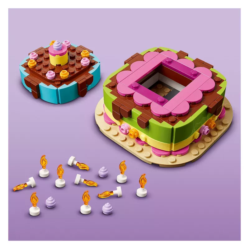 LEGO 40815 Tarta de cumpleaños - tarta con velas para construir (219 piezas)
