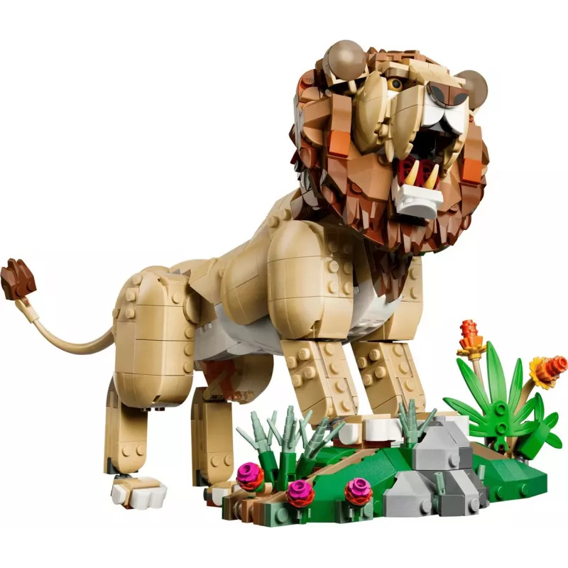LEGO Creator 3 en 1 31386 Animales salvajes: león majestuoso (839 piezas)