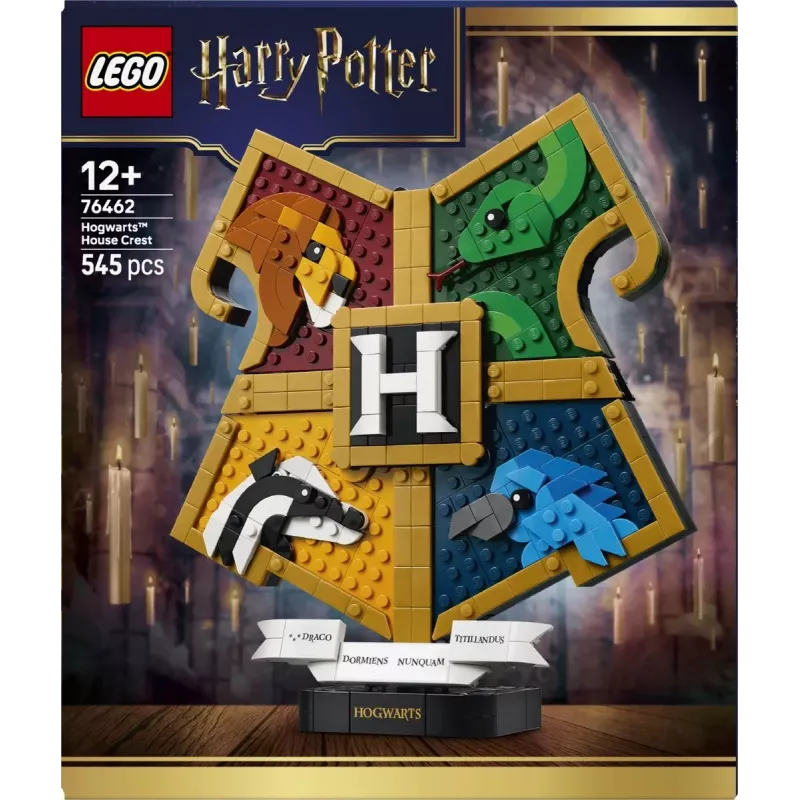 LEGO Harry Potter 76462 Escudos de las casas de Hogwarts (545 piezas)
