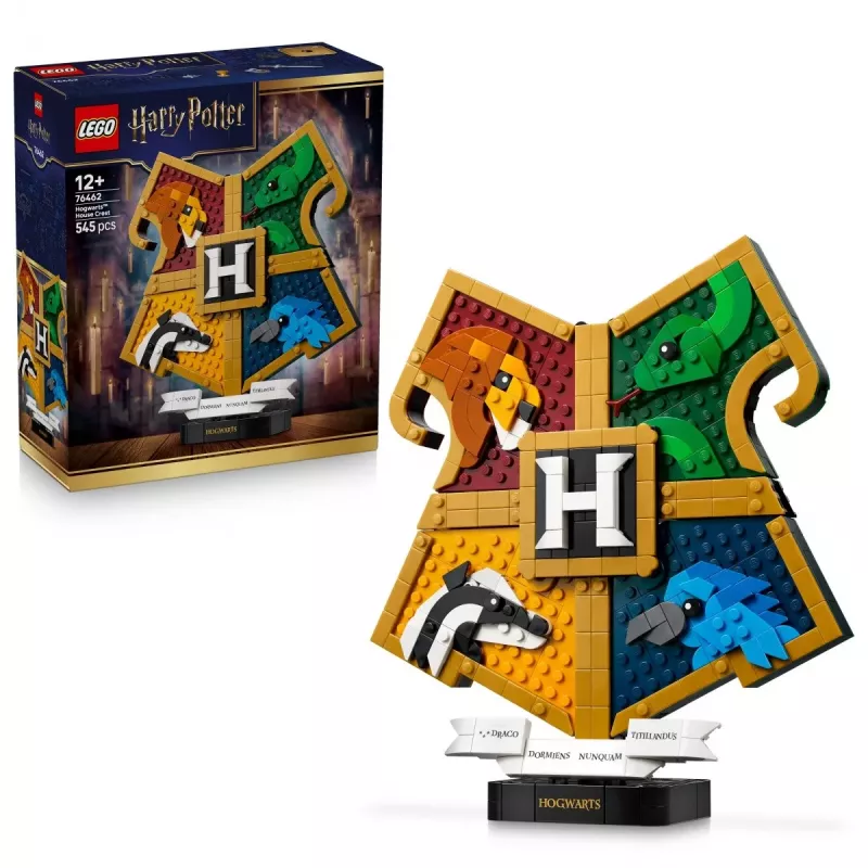 LEGO Harry Potter 76462 Escudos de las casas de Hogwarts (545 piezas)