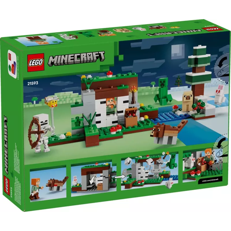 LEGO Minecraft 21593 Aventura de la primera noche (301 piezas)
