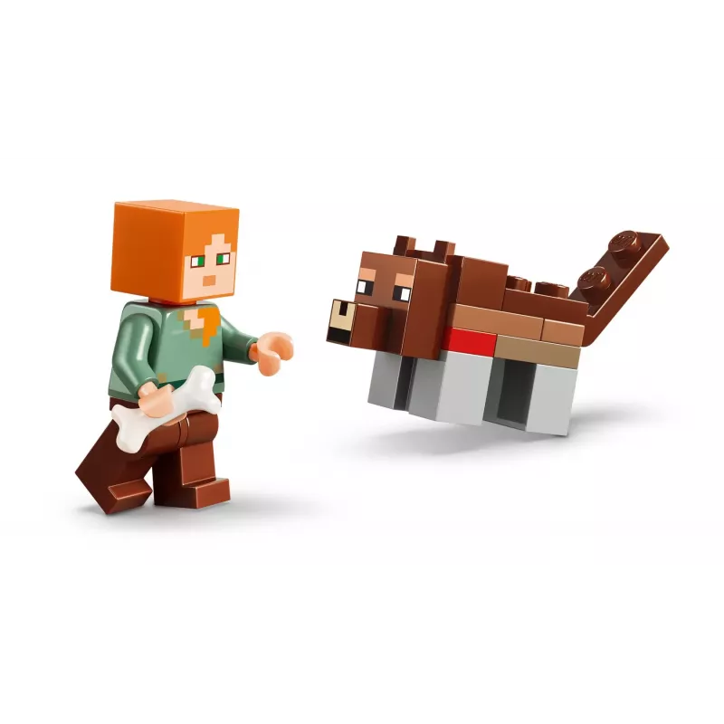 LEGO Minecraft 21593 Aventura de la primera noche (301 piezas)