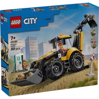 LEGO City 60480 Cargadora excavadora amarilla (301 piezas)