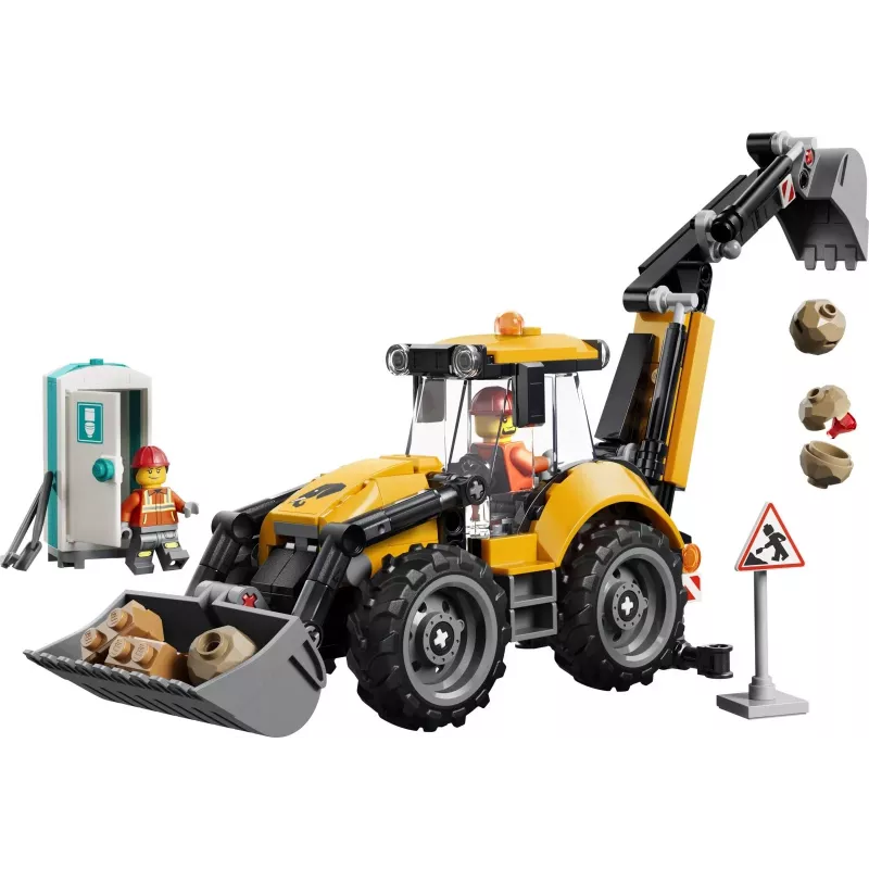 LEGO City 60480 Cargadora excavadora amarilla (301 piezas)
