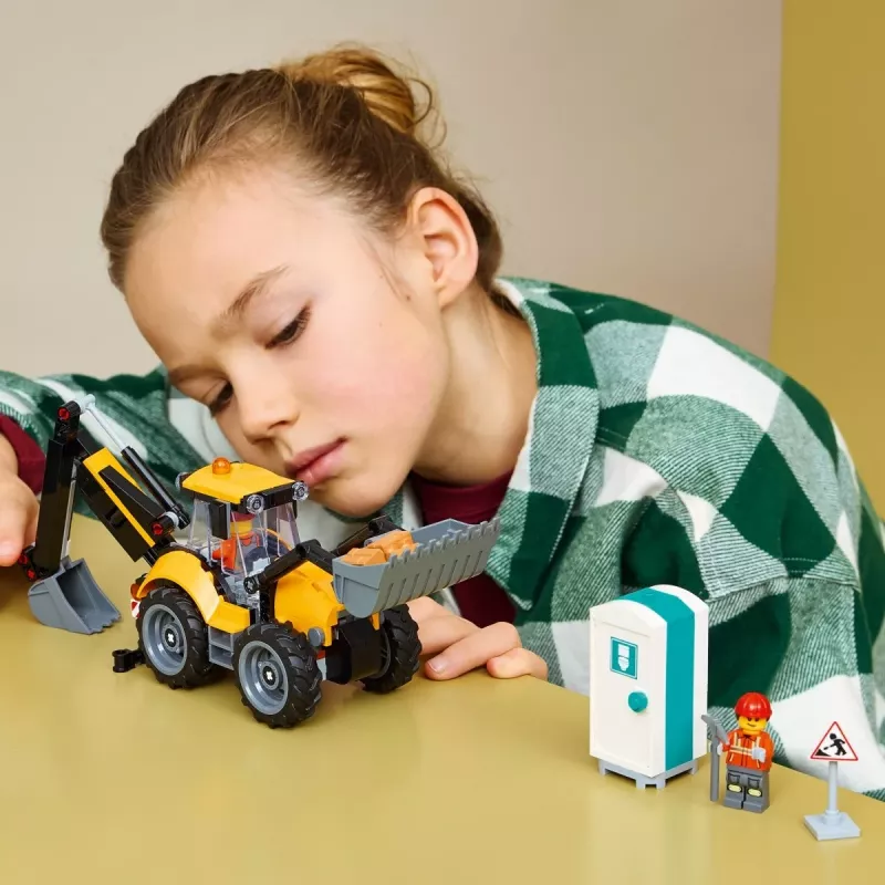 LEGO City 60480 Cargadora excavadora amarilla (301 piezas)