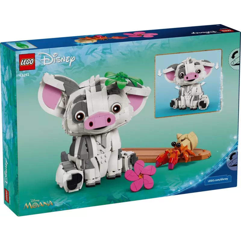 LEGO Disney 43292 Pua (Vaiana) figura para construir (885 piezas)