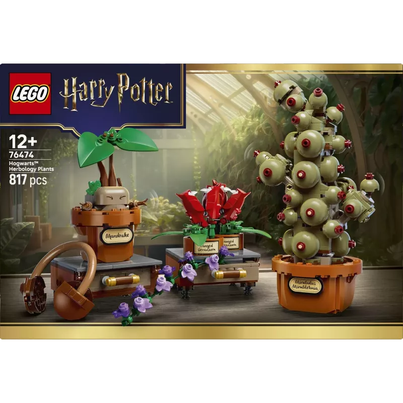 LEGO Harry Potter 76474 Plantas de herbología de Hogwarts (817 piezas)