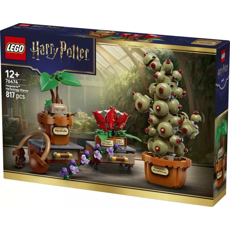 LEGO Harry Potter 76474 Plantas de herbología de Hogwarts (817 piezas)